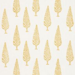 F Schumacher Juniper Block Print Yellow 178512 Palampore Collection Indoor Upholstery Fabric