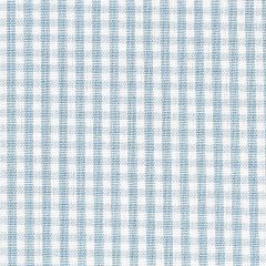 F Schumacher Barnet Cotton Check Sky 64629 Rhapsody In Blue Collection Indoor Upholstery Fabric