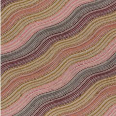 Lee Jofa Modern Water Stripe Embroidery Raisin / Rose GWF-3100-916 by Kelly Wearstler Indoor Upholstery Fabric