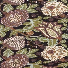 Thibaut Mitford Black and Plum F92942 Paramount Collection Indoor Upholstery Fabric