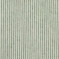 F Schumacher Wesley Ticking Stripe Green 65986 New Traditional Collection Indoor Upholstery Fabric