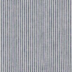 F Schumacher Wesley Ticking Stripe Indigo 65987 New Traditional Collection Indoor Upholstery Fabric