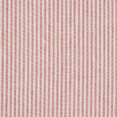 F Schumacher Wesley Ticking Stripe Coral 65988 New Traditional Collection Indoor Upholstery Fabric