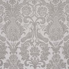 F Schumacher Anna Damask Grey 68436 New Traditional Collection Indoor Upholstery Fabric