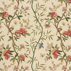 GP and J Baker Peony and Blossom Sage / Beige R1368-2 Perandor Collection Multipurpose Fabric