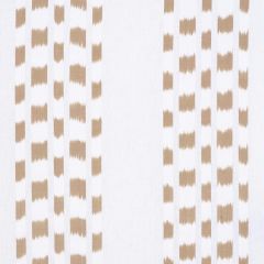 F Schumacher Izmir Ikat Stripe Sand 69474 Bohemia Collection Indoor Upholstery Fabric