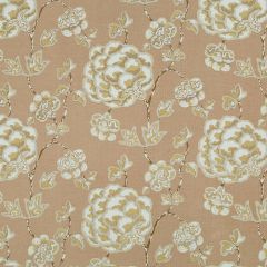 Robert Allen Sylvan Blooms Tea 262238 Gilded Color Collection Multipurpose Fabric