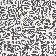 F Schumacher Morris Carbon 177772 Essentials Small Scale Prints Collection Indoor Upholstery Fabric