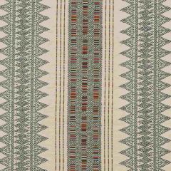 Mulberry Home Stitchwork Indigo FD762-H10 Festival Collection Multipurpose Fabric
