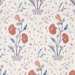 F Schumacher Khilana Floral Delft and Rose 178330 Palampore Collection Indoor Upholstery Fabric