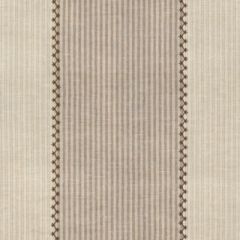 Ralph Lauren Carleigh Embroidered Ticking Tumbleweed FRL5192 Indoor Upholstery Fabric