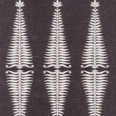 F. Schumacher Fern Tree-Ivory/Grey Flannel 2643881 Interior Decor Fabric