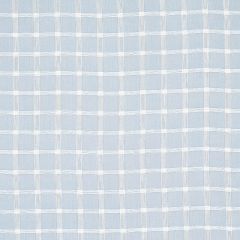 F Schumacher Pauline Check Casement Chambray 72074 Rhapsody In Blue Collection Drapery Fabric