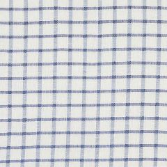 F Schumacher Pauline Check Casement Blue 72075 Rhapsody In Blue Collection Drapery Fabric