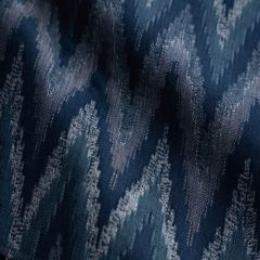 Perennials Feel The Heat Blue Blazes 724-790 Timothy Corrigan Collection Upholstery Fabric