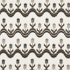 F Schumacher Tulip Flamestitch Embroidery Quarry 70273 Contemporary Embroideries Collection Indoor Upholstery Fabric