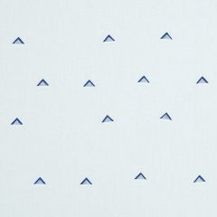 F Schumacher Overlapping Triangles Navy & White 74021 by Caroline Z Hurley Indoor Upholstery Fabric