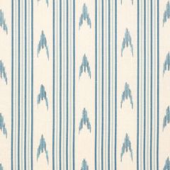 F Schumacher Santa Barbara Ikat China Blue 74223 by Mark D. Sikes Indoor Upholstery Fabric