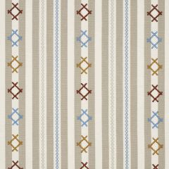 F Schumacher Rhodes Stripe Neutral 74463 Open Sky Collection Indoor Upholstery Fabric