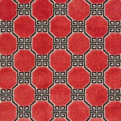 F Schumacher Octavia Velvet Ruby 72796 Cut and Patterned Velvets Collection Indoor Upholstery Fabric