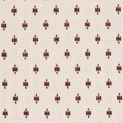 F Schumacher Barlow Light Brown On Ivory 75533 New Traditional Collection Indoor Upholstery Fabric