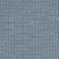 F Schumacher Brickell  Navy 75936 Indoor Outdoor Prints and Wovens Collection Upholstery Fabric