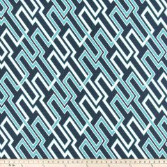 Premier Prints Jasper Oxford / Ocean Luxe Polyester Indoor-Outdoor Upholstery Fabric