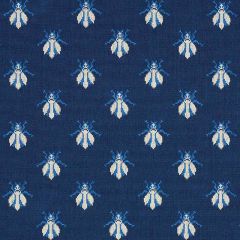 F Schumacher Bee Epingle Blue 77411 Cut and Patterned Velvets Collection Indoor Upholstery Fabric