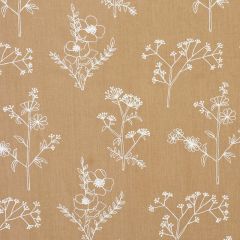 F Schumacher Lisbeth Embroidery Camel 78361 Exquisite Embroideries Collection Indoor Upholstery Fabric