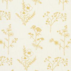 F Schumacher Lisbeth Embroidery Marigold 78362 Exquisite Embroideries Collection Indoor Upholstery Fabric