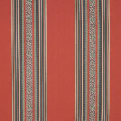 F Schumacher Markova Stripe Red 78601 Rive Gauche Collection Indoor Upholstery Fabric