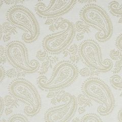 F Schumacher Milena Paisley Natural 78720 New Traditional Collection Indoor Upholstery Fabric