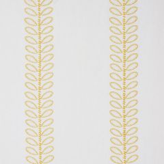 F Schumacher Camile Embroidery Yellow 78740 New Traditional Collection Indoor Upholstery Fabric