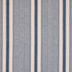 F Schumacher Ipala Hand Woven Stripe Ocean 78830 by A Rum Fellow Indoor Upholstery Fabric