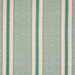 F Schumacher Ipala Hand Woven Stripe Duck Egg 78832 by A Rum Fellow Indoor Upholstery Fabric