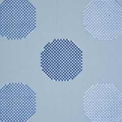 F Schumacher Hansen Embroidery Blue 78942 Scandinavian Modern Collection Indoor Upholstery Fabric