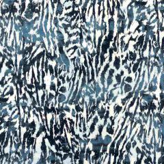 F. Schumacher Feline Indigo 175995 by Celerie Kemble Upholstery Fabric