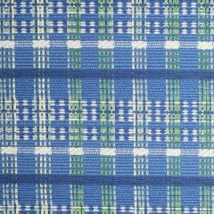 F Schumacher Zealand Check Peacock 79071 Scandinavian Modern Collection Indoor Upholstery Fabric