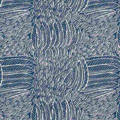 F Schumacher Featherfest Navy 176233 Good Vibrations Collection Indoor Upholstery Fabric