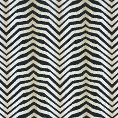 F Schumacher Arcure Epingle Zebra Black 79521 by Neisha Crosland Indoor Upholstery Fabric