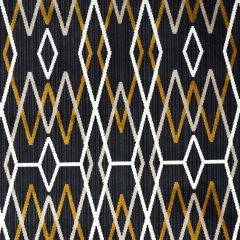 F Schumacher Kyoto Trellis Soot 79530 by Neisha Crosland Indoor Upholstery Fabric