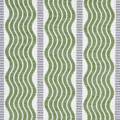 F Schumacher Sina Stripe Green 79940 Copacabana Collection Indoor Upholstery Fabric