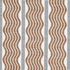 F Schumacher Sina Stripe Brown 79942 Copacabana Collection Indoor Upholstery Fabric