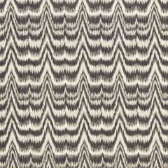 F Schumacher Kamalia Ikat Print Smoke 175122 Indoor Upholstery Fabric