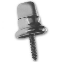 Common Sense® Turn Button Screw Stud 91-X8-783247-1A Nickel-Plated Brass with Stainless Steel Screw 5/8" 100 pack