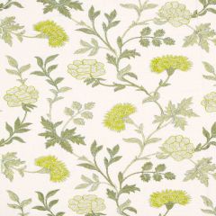 F. Schumacher Sheridan Linen Embroidery Chartreuse 65661 Chroma Collection