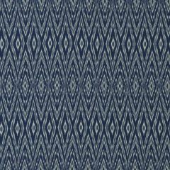 Robert Allen Strie Ikat Ultramarine 229708 Indoor Upholstery Fabric