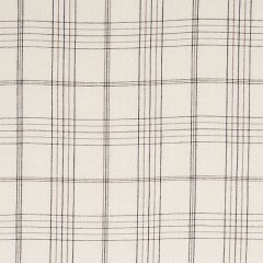 F Schumacher Nils Plaid Linen Charcoal 80302 New Traditional Collection Indoor Upholstery Fabric