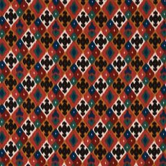 F Schumacher Sasha Diamond Ikat Rose And Saffron 80661 Cabana Collection Indoor Upholstery Fabric