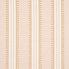 F Schumacher Etruscan Stripe Ivory & Ochre 80720 Cabana Collection Indoor Upholstery Fabric